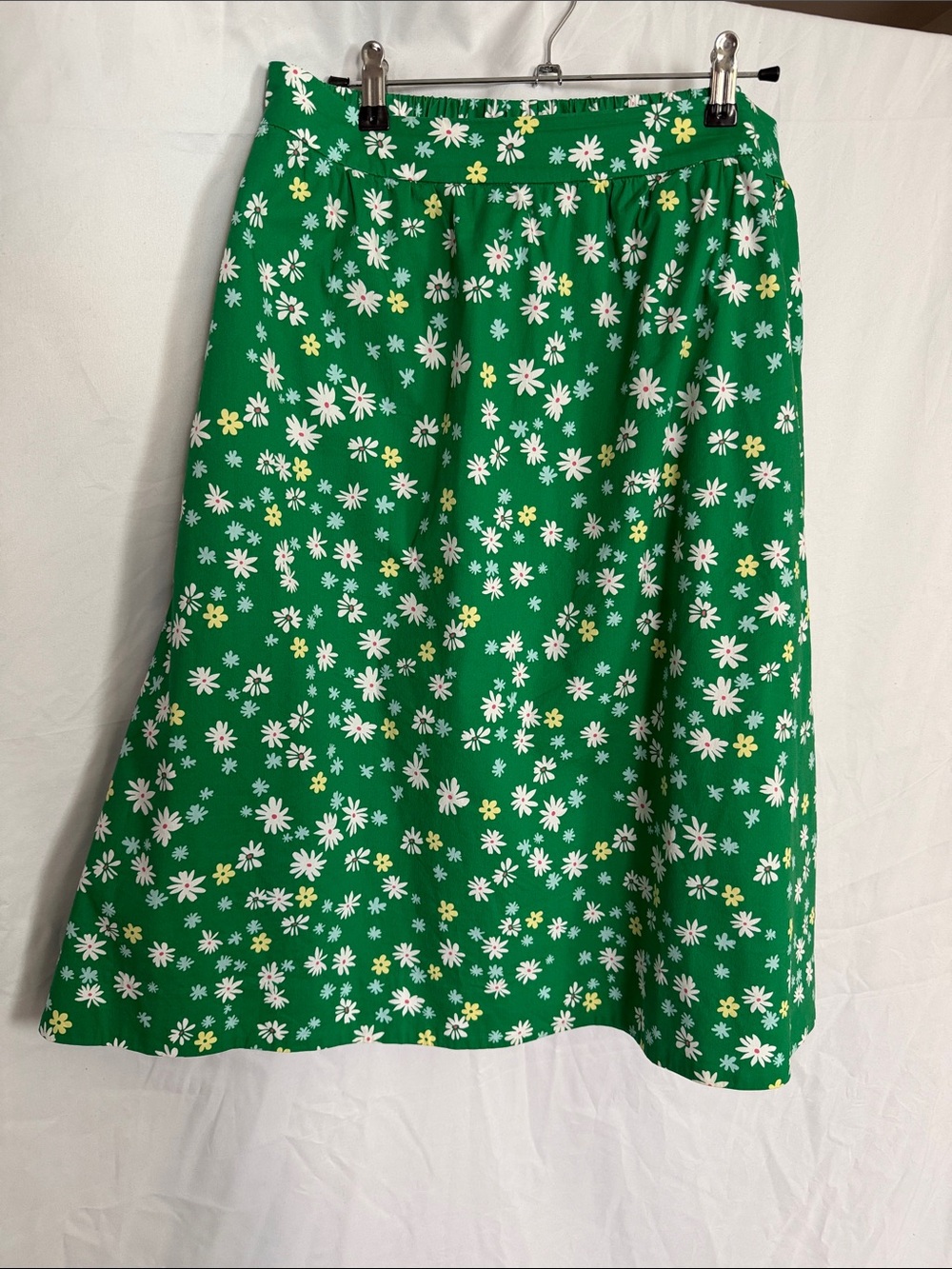 1901 Green Daisy A-Line Skirt